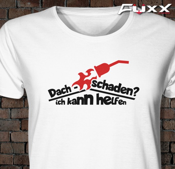 Dachdecker " Dachschaden ? " Premium weiß